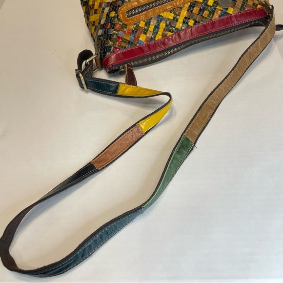 Amerileather Stella Slim Leather Crossbody/shoulder Bag/purse. Pre-owned - Picture 4 of 8